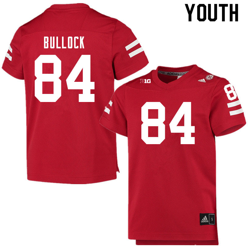 Youth #84 Alex Bullock Nebraska Cornhuskers College Football Jerseys Sale-Scarlet - Click Image to Close